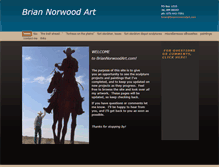 Tablet Screenshot of briannorwoodart.com